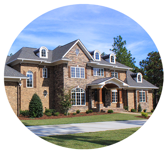 Pinehurst NC Home with Asphalt Shingles