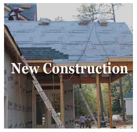 full service roofing contractors, new roof construction