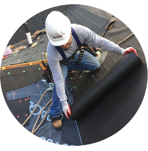Elite Roofing Technician, roof replacement job in Pinehurst nc
